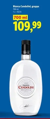 Grappa Candolini Bianca promocja w Lidl