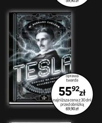 Książka Tesla W. Bernard Carlson oprawa twarda promocja w Empik