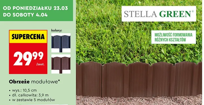 Obrzeże modułowe promocja w Biedronka