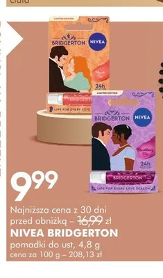 Pomadka do ust NIVEA BRIDGERTON 4,8g promocja w Super-Pharm