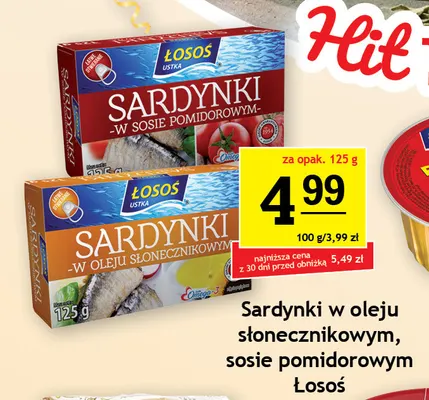 Sardynki w oleju słonecznikowym Łosoś promocja w Gram Market