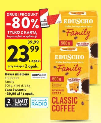 Kawa mielona Family promocja w Intermarche