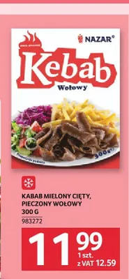 Kebab wołowy mielony cięty pieczony Nazar promocja w Selgros