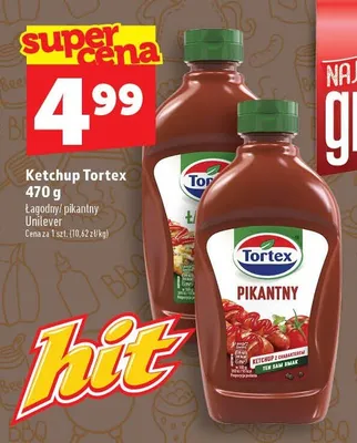 Ketchup Łagodny Tortex promocja w TOPAZ