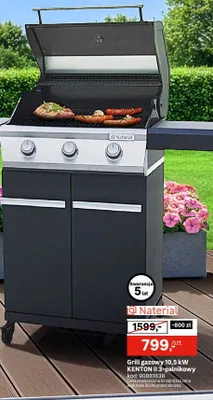 Grill gazowy 10,5 kw kenton ii 3-palnikowy Leroy Merlin promocja w Leroy Merlin