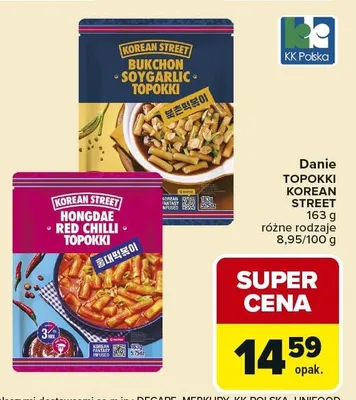 Danie Topokki Korean Street promocja w Carrefour