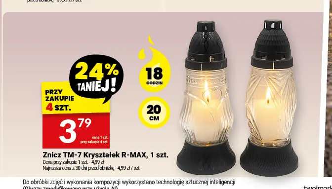 Znicz TM-7 Kryształek R-MAX promocja w Twój Market