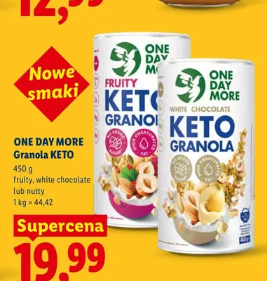 Granola KETO One Day More nutty promocja w Lidl