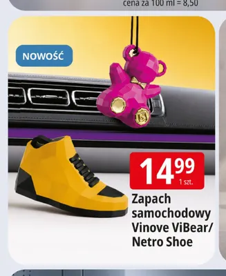 Zapach samochodowy Vinove Netro Shoe promocja w Leclerc