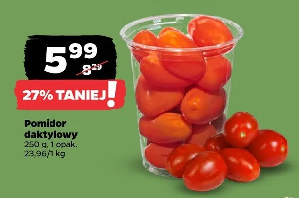 Pomidor daktylowy promocja w Netto