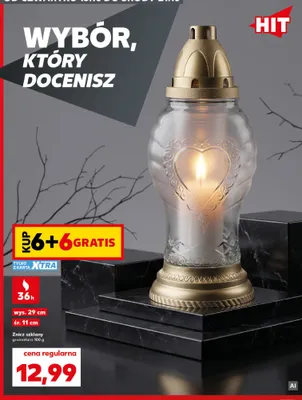 Znicz szklany s-274 promocja w Kaufland