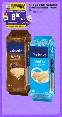 Wafle z kremem śmietankowym Sielanka promocja w POLOmarket