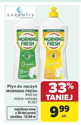 Płyn do naczyń Morning Fresh Original promocja w Carrefour Market