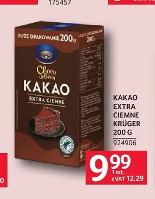 Kakao Extra Ciemne Krüger promocja w Selgros