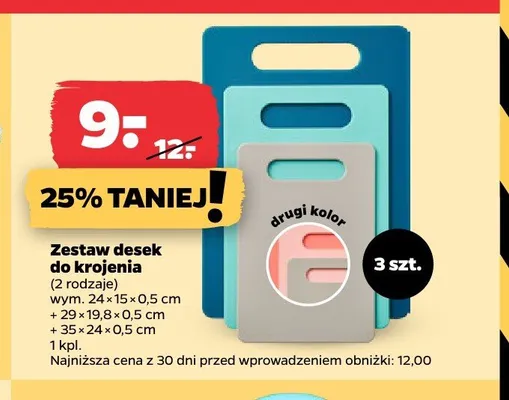 Zestaw desek do krojenia promocja w Netto