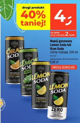 Napój gazowany Lemon Soda promocja w Dealz
