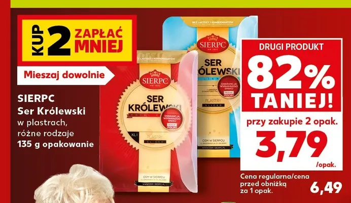 Ser Królewski w plastrach Sierpc promocja w Kaufland