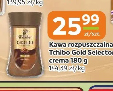 Kawa rozpuszczalna Tchibo Gold Selecton crema promocja w Społem Częstochowa