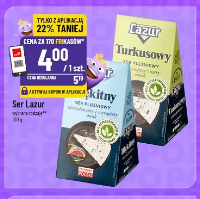Ser pleśniowy Lazur Turkusowy promocja w POLOmarket