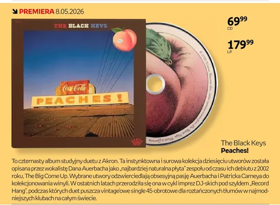 Płyta CD The Black Keys Peaches! promocja w Empik