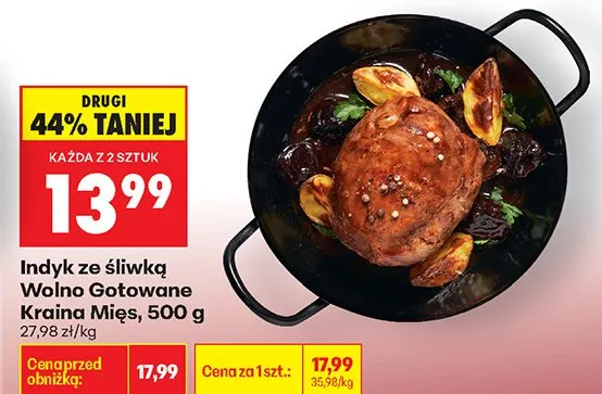 Indyk ze śliwką Wolno Gotowane 500 g promocja w Biedronka