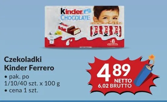 Czekoladki Kinder Ferrero promocja w Makro