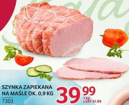 Szynka zapiekana na maśle JBB Bałdyga ok. 0.9kg promocja w Selgros