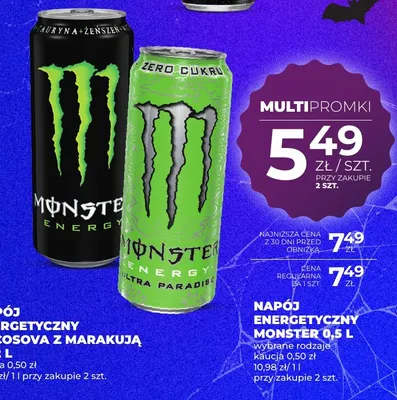 Napój energetyczny Monster Energy Ultra Paradise promocja w Duży Ben