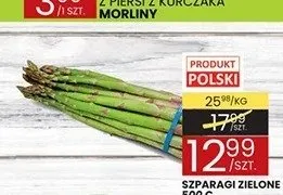 Szparagi zielone polskie promocja w Wafelek
