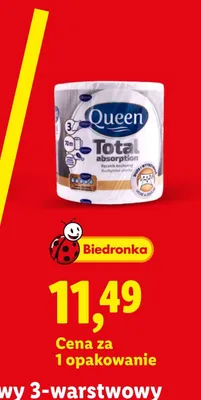 Ręcznik kuchenny Queen Total Absorption 3-warstwowy promocja w Lidl