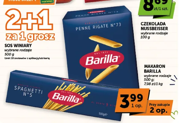 Makaron Penne Rigate N°73 Barilla promocja w ABC