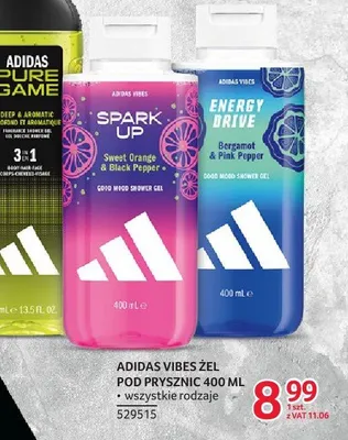 Żel pod prysznic Adidas Vibes 400 ml - wszystkie rodzaje promocja w Selgros