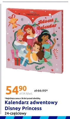 Kalendarz adwentowy Disney Princess 24-częściowy promocja w Action