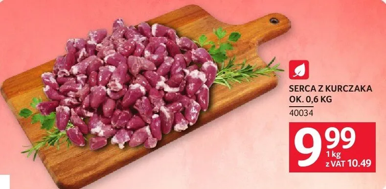 Serca z kurczaka promocja w Selgros