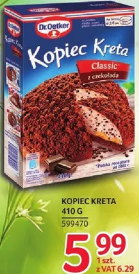Kopiec kreta 410 g Dr. Oetker promocja w Selgros