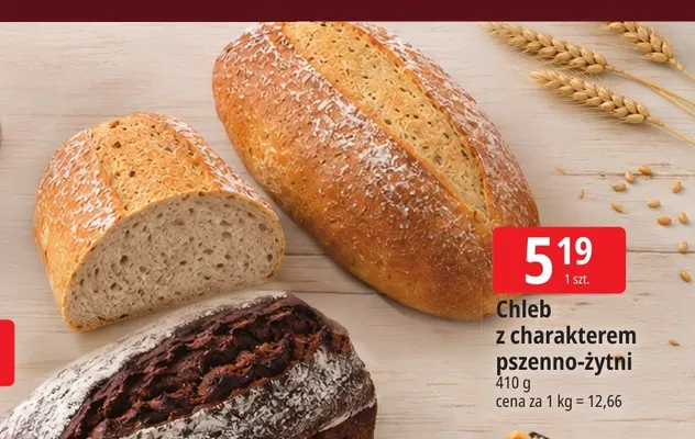 Chleb z charakterem pszenno-żytni promocja w Leclerc