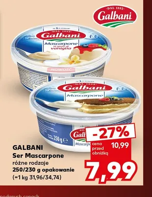 Ser Mascarpone Galbani promocja w Kaufland
