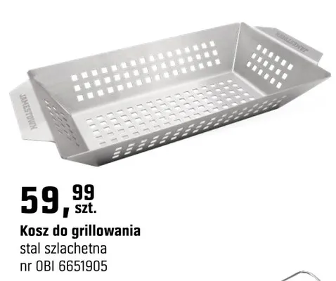 Kosz do grillowania stal szlachetna promocja w OBI