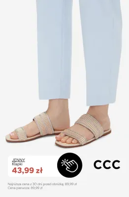 Klapki Jenny promocja w CCC