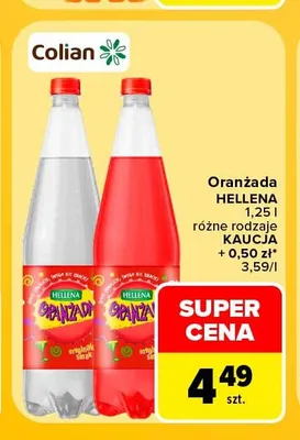 Oranżada czerwona Hellena promocja w Carrefour