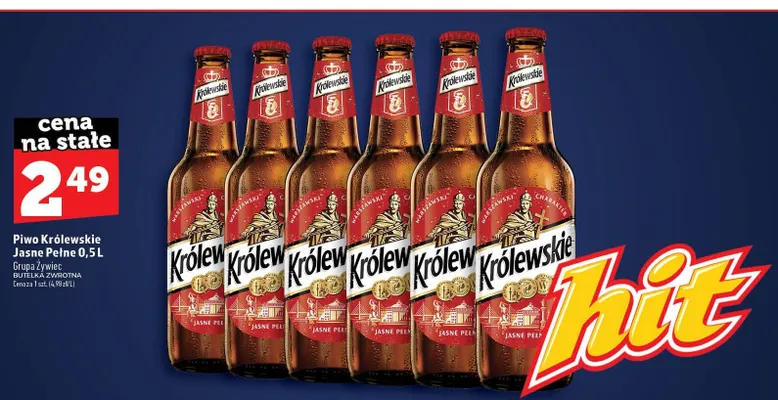 Piwo Królewskie Jasne Pełne promocja w TOPAZ