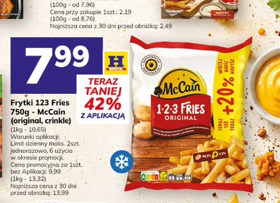 Frytki crinkle McCain promocja w Hitpol