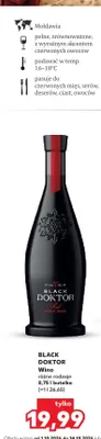Wino Black Doktor promocja w Kaufland