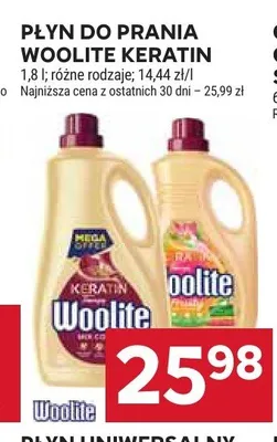 Płyn do prania Woolite Keratin promocja w Stokrotka