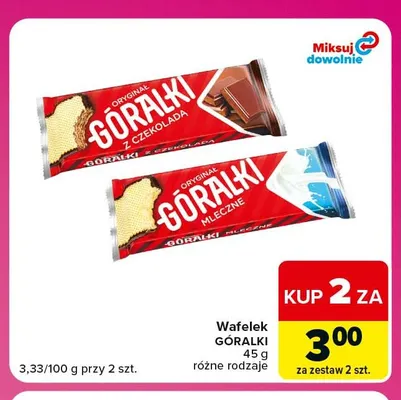 Wafelek Góralki z czekoladą promocja w Carrefour Market