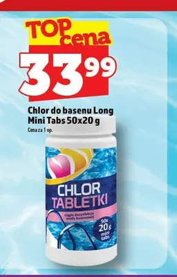 Chlor do basenu Long Mini Tabs 50-pak promocja w TOPAZ