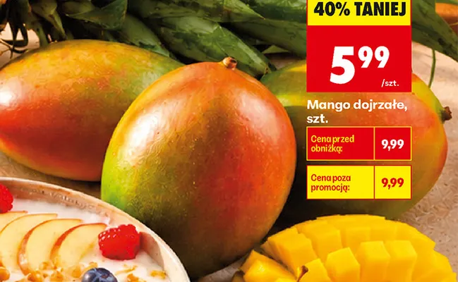Mango dojrzałe promocja w Biedronka