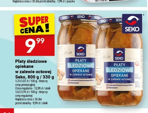 Płaty śledziowe opiekane w zalewie octowej Seko promocja w Twój Market