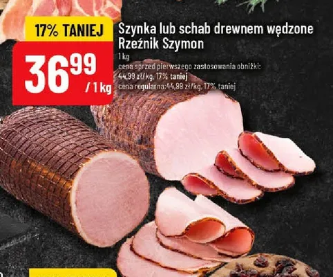 Schab drewnem wędzony Rzeźnik Szymon promocja w POLOmarket