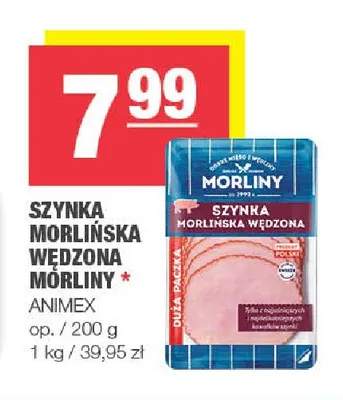 Szynka morlińska wędzona Morliny promocja w SPAR
